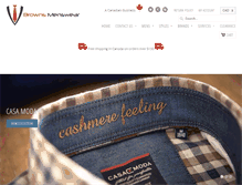 Tablet Screenshot of brownsmenswear.com
